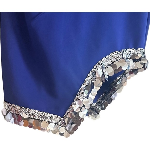 Sho BY TADASHI SHOJI Strapless Embellished Sequin Paillette Neoprene Mini Dress - Picture 7 of 10